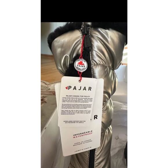 New PAJAR Tobaggan 2.0 Women's Gold Winter Waterproof Boots Front Zip SIZE 9 - Picture 5 of 6